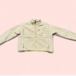 The North Face Off-White half zip Fleece Jacket